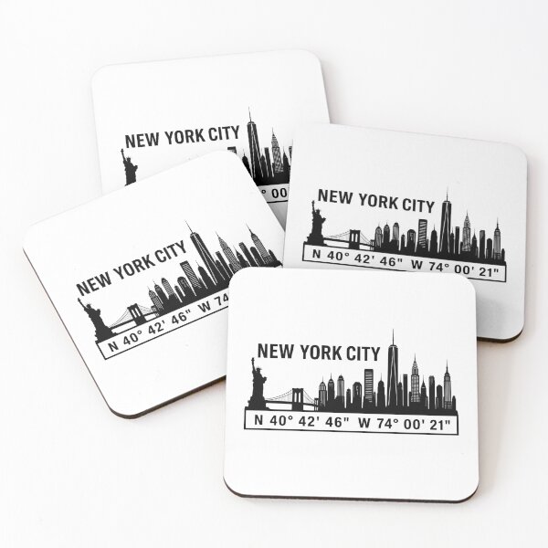 Item preview, New York City Skyline Coordinates designed and sold by MKDSN.