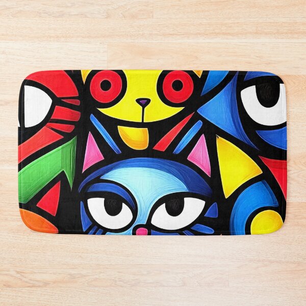 Item preview, Pop Art-Inspired Colorful Vibrant Cats Abstract Designs designed and sold by DEC02.
