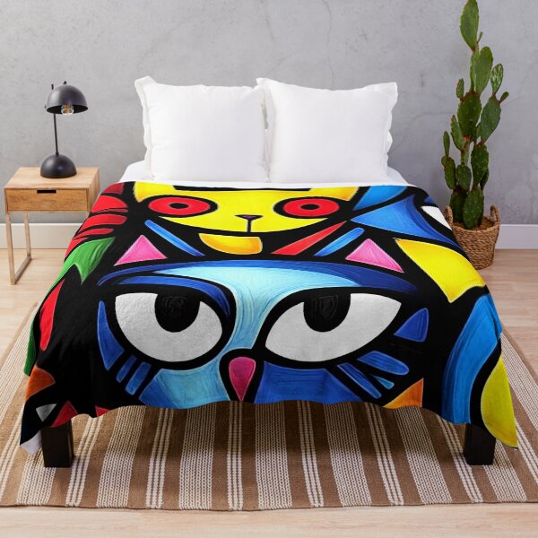Item preview, Pop Art-Inspired Colorful Vibrant Cats Abstract Designs designed and sold by DEC02.