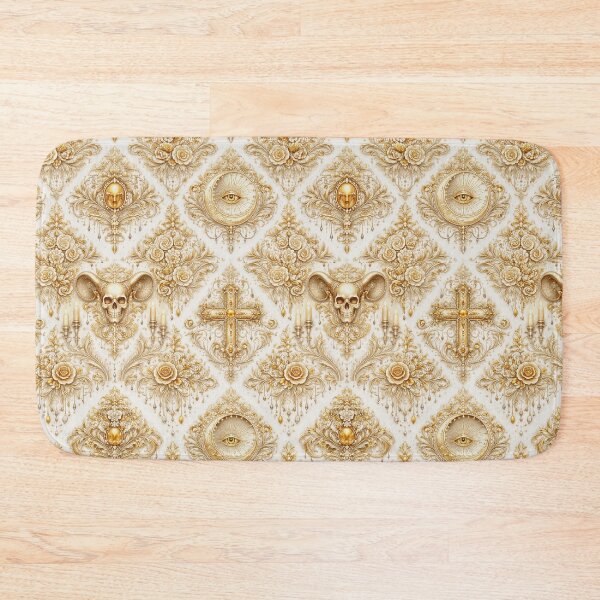 Item preview, Gilded Alchemist's Dream: Ivory & Gold Celestial Damask designed and sold by cabuks.