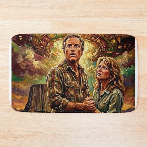 Item preview, We Are Not Alone: Close Encounters Oil Art  designed and sold by Art's Diner.
