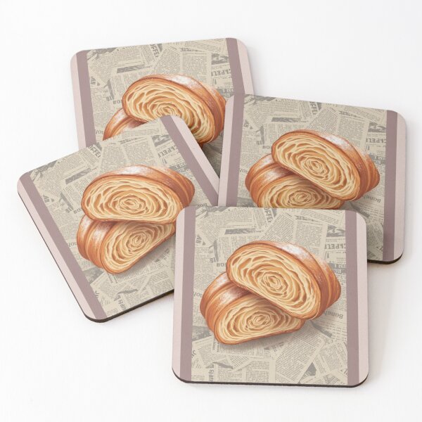 Item preview, Crispy Croissant – Vintage Gourmet Art designed and sold by HeyHas.