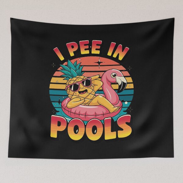 Item preview, I Pee In Pools Swimming Joke Summer Pool Party designed and sold by ReefNight.