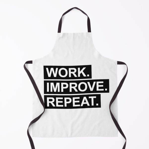 Item preview, Work Improve Repeat Motivational Typography designed and sold by KMKreatives.