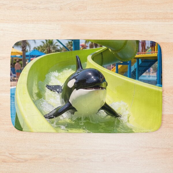 Item preview, Baby Orca on Water Slide designed and sold by Tridentulus.