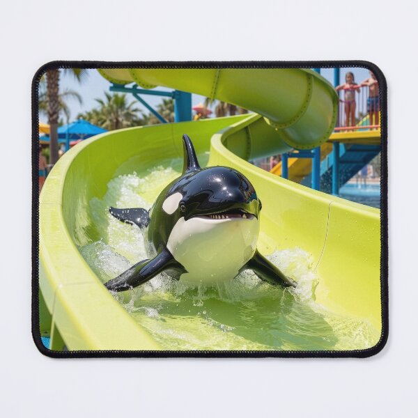 Item preview, Baby Orca on Water Slide designed and sold by Tridentulus.