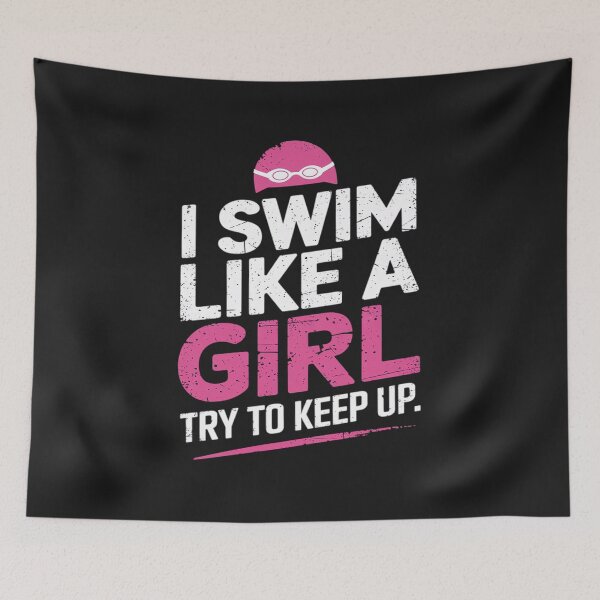 Item preview, I Swim Like A Girl Women Ladies Swimmer Swimming designed and sold by Ranicholasyy.