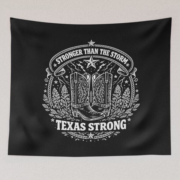 Item preview, Texan Resilience Boots Bluebonnets Design designed and sold by Tsugraf Designs.