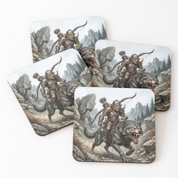 Item preview, Copy of Mystical Goblin Archer with Mace in Magic Woods - Fantasy Illustration designed and sold by ValhallaFantasy.
