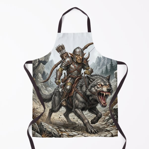 Item preview, Copy of Mystical Goblin Archer with Mace in Magic Woods - Fantasy Illustration designed and sold by ValhallaFantasy.