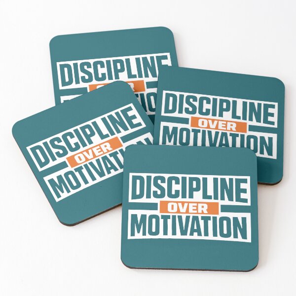 Item preview, Discipline Over Motivation – Bold Minimalist Quote Design- Gym Quote designed and sold by DesignHouse07.
