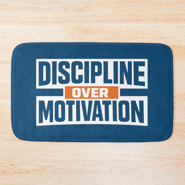 Item preview, Discipline Over Motivation – Bold Minimalist Quote Design- Gym Quote designed and sold by DesignHouse07.