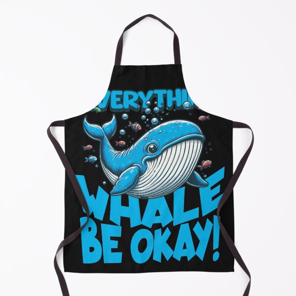 Item preview, Whale Be Okay Ocean Animal Pun Optimistic Design designed and sold by Tsugraf Designs.