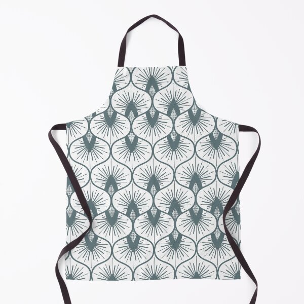 Item preview, Ogee Sunburst - Solaria - white teal designed and sold by Stephanie Fiona Design.