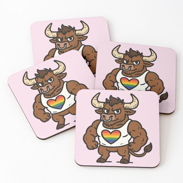 Item preview, Gay Pride Minotaur designed and sold by Ghost on Toast.