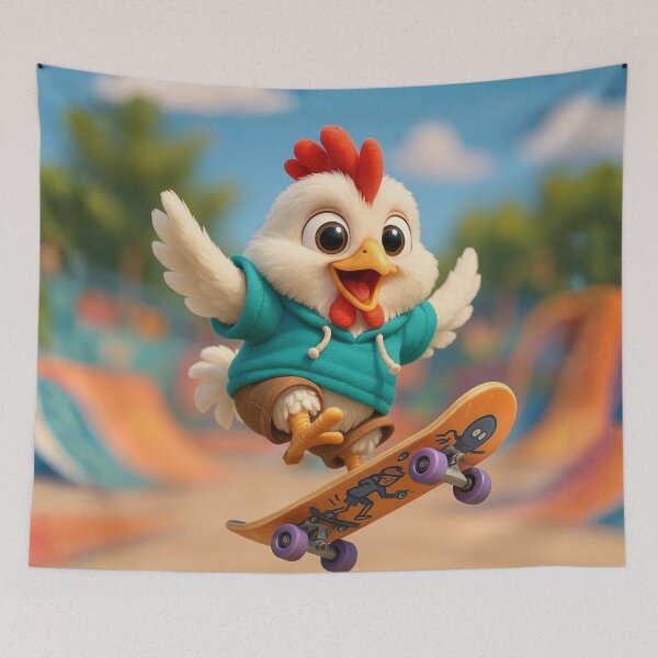Item preview, Skater Sussex Chicken designed and sold by Sillytoe.