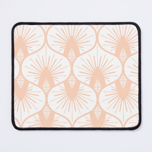 Item preview, Ogee Sunburst - Solaria - white Soft Pink designed and sold by Stephanie Fiona Design.