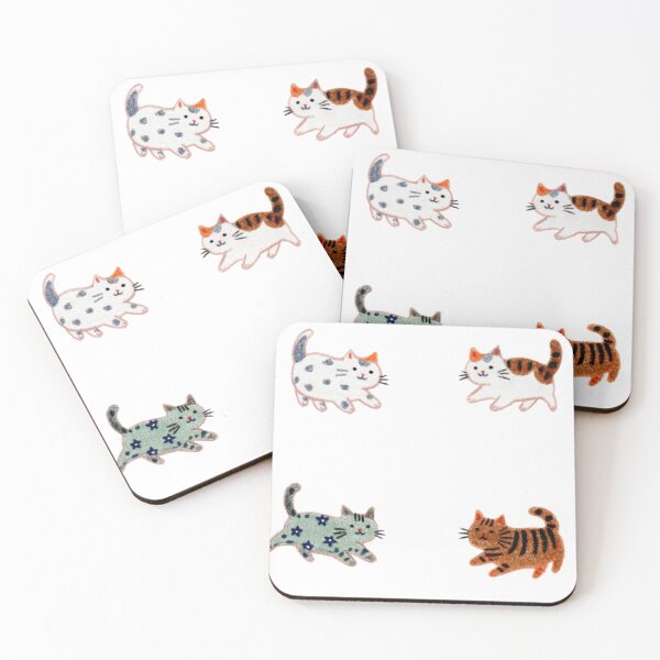 Item preview, Mini hand drawn cats sticker pack  designed and sold by MendaciousMina.