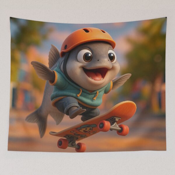 Item preview, Skater Swai Fish designed and sold by Sillytoe.