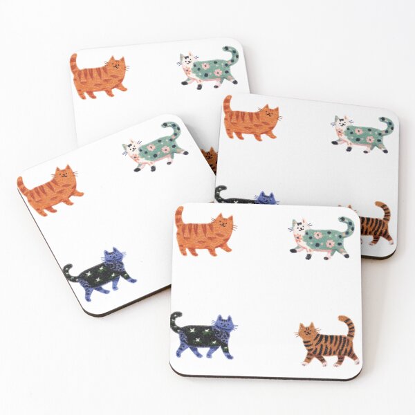 Item preview, Mini hand drawn cats sticker pack  designed and sold by MendaciousMina.
