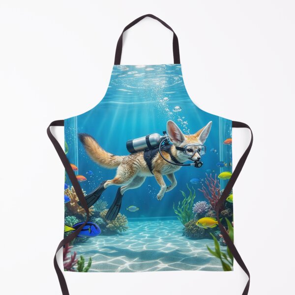 Item preview, Fennec Fox Invades Huge Tropical Aquarium designed and sold by Tridentulus.