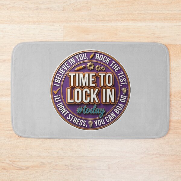 Item preview, Funny Time To Lock In Student Testing Motivation Test Day Teacher designed and sold by gear-posters.