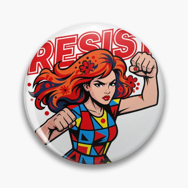 Item preview, Empowering Pop Art Resist Woman designed and sold by chattsuede.