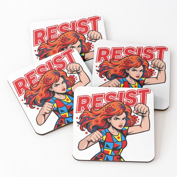 Item preview, Empowering Pop Art Resist Woman designed and sold by chattsuede.