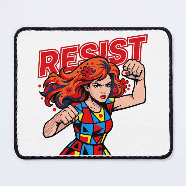Item preview, Empowering Pop Art Resist Woman designed and sold by chattsuede.