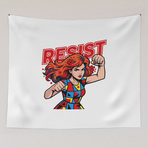 Item preview, Empowering Pop Art Resist Woman designed and sold by chattsuede.