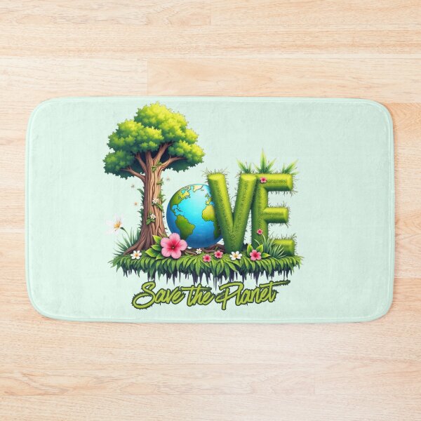 Item preview, Love Your Mother Earth | Floral Heart Planet designed and sold by PriyaMagic.