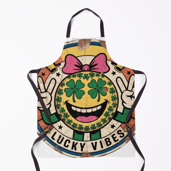 Item preview, Vintage Badge Lucky Clover Smiley Face designed and sold by Bloomkept.
