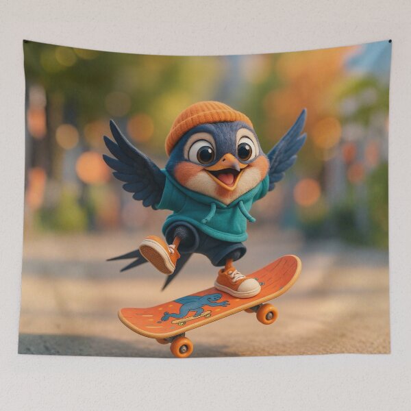 Item preview, Skater Swallow designed and sold by Sillytoe.