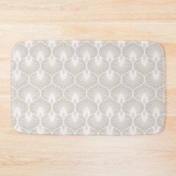 Item preview, Ogee Sunburst - Solaria - Grey Soft Pink designed and sold by Stephanie Fiona Design.