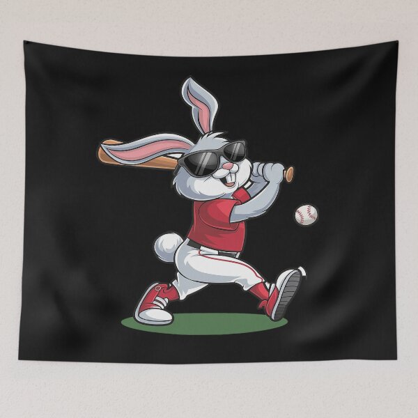 Item preview, Kids Boys Happy Easter Bunny Playing Baseball Easter designed and sold by Thamngan.