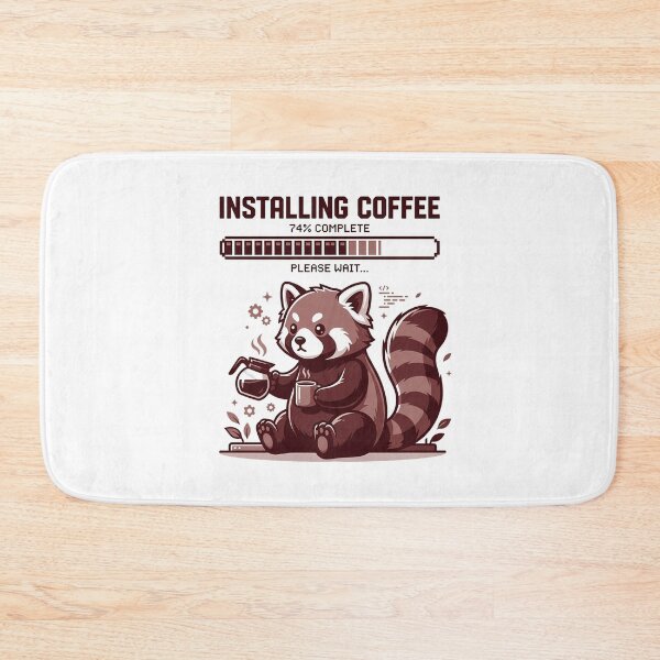Item preview, Installing Coffee Red Panda Humor designed and sold by chattsuede.