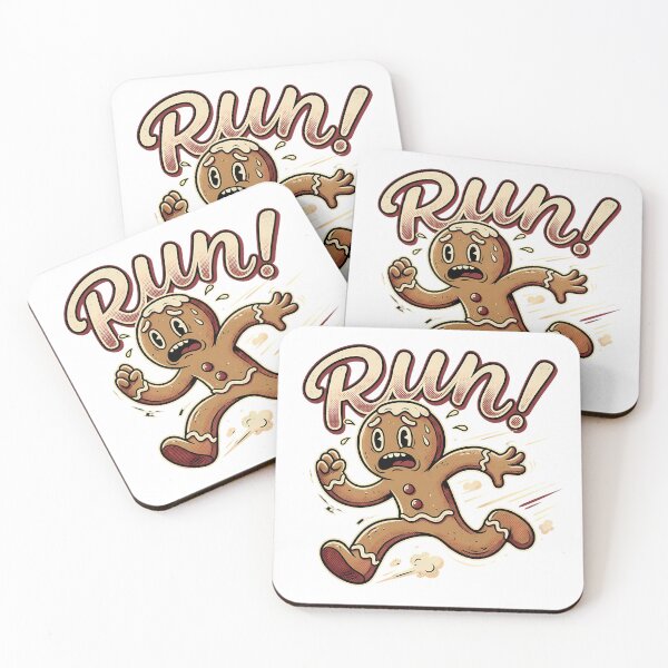 Item preview, Humorous Running Gingerbread Man Escape designed and sold by chattsuede.
