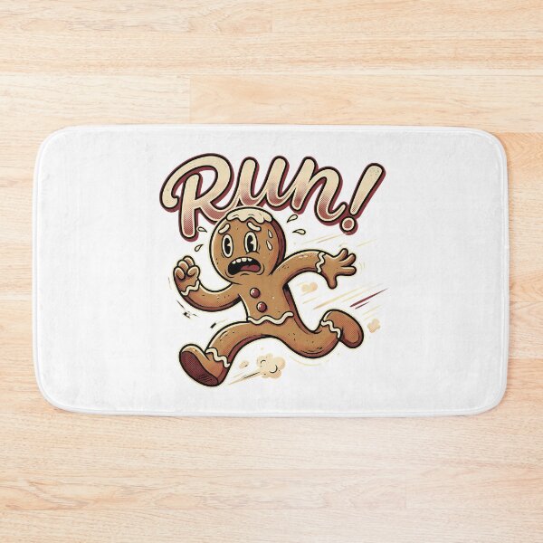Item preview, Humorous Running Gingerbread Man Escape designed and sold by chattsuede.