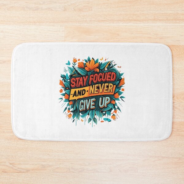 Item preview, Stay Focused Never Give Up Floral Inspiration designed and sold by chattsuede.