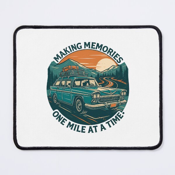 Item preview, Vintage Station Wagon Mountain Road Adventure designed and sold by chattsuede.