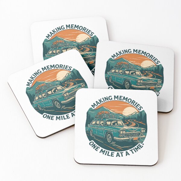 Item preview, Vintage Station Wagon Mountain Road Adventure designed and sold by chattsuede.