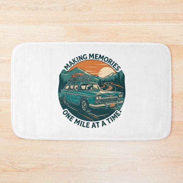 Item preview, Vintage Station Wagon Mountain Road Adventure designed and sold by chattsuede.