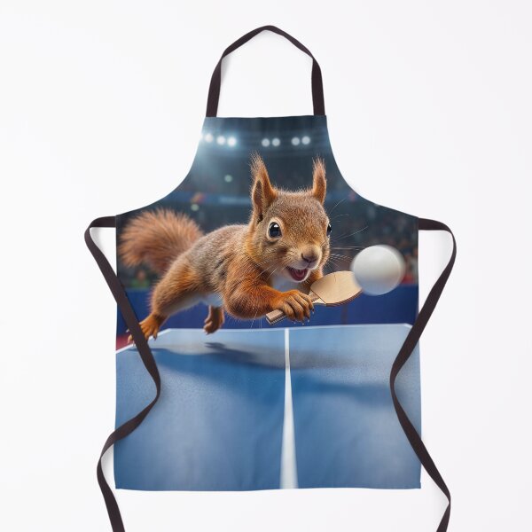 Item preview, Red Squirrel Plays Ping Pong designed and sold by Tridentulus.