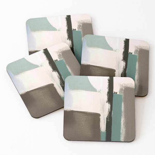 Item preview, Earth Tones, Cream And Green Abstract Modern Painting designed and sold by DEC02.