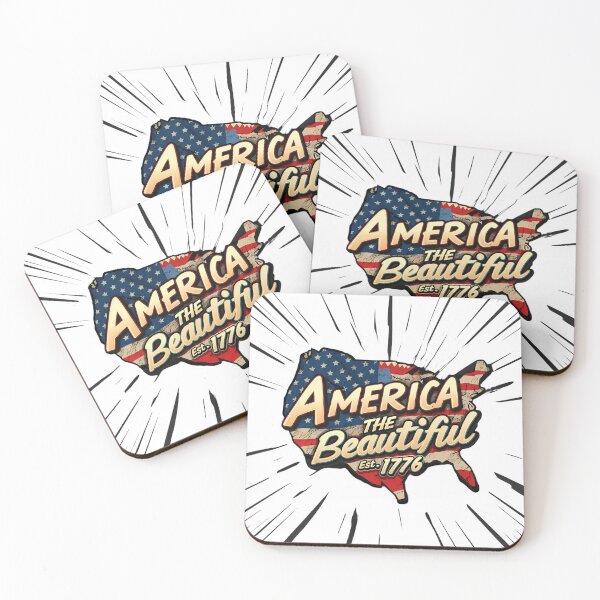 Item preview, Patriotic America The Beautiful 1776 Vintage Flag Map designed and sold by chattsuede.