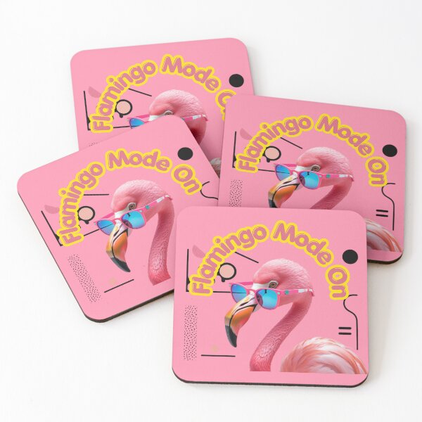 Item preview, Flamingo Mode On – Cute Flamingo with Sunglasses, Funny Tropical Bird Design designed and sold by Max Store.