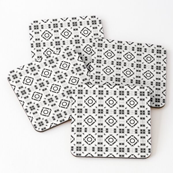 Item preview, Geometric Monochrome Pattern ADG P25.P01.107 designed and sold by Space & Care - Art Deco GeoMetrica.