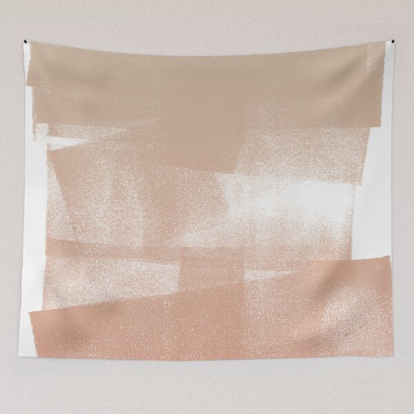 Item preview, Swatch Sample Textured Monoprint - Dove to Coral Gradient designed and sold by Irene Estelle.