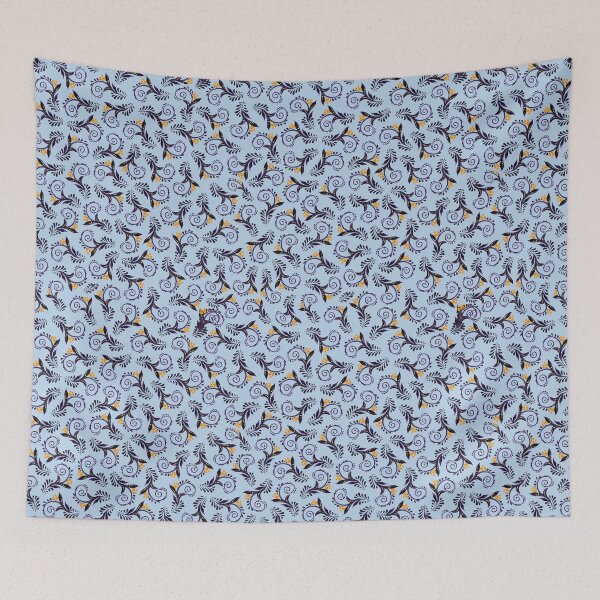 Item preview, blue twigs and berries, floral pattern, Petrykivka style designed and sold by Sunflower-7.