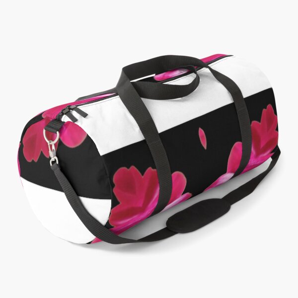 Item preview, Pink Floral Kaleidoscope on Black – Bold Statement Pattern designed and sold by SilentBloomLab.